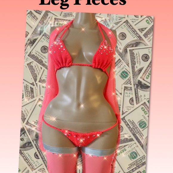 7 Piece Exotic Dancewear Set Size Sm - Picture 7 of 15